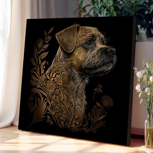 Border terrier ornamental - ornamental, art