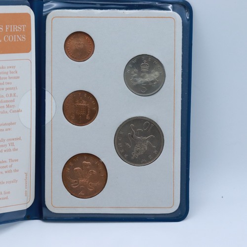 Britains first decimal coins - first,