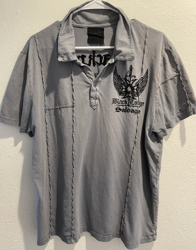 Salvage black lodge polo - black,