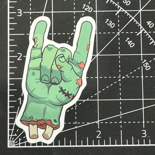 Zombie rock symbol - zombie,