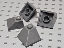 Lego Slope 45° Double Convex Corner 2x2 [3045] Modern Dark Grey x4