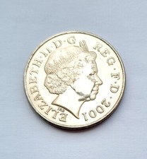 USED RARE 5 POUND COIN (2001)