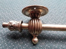 792mm Vintage old antique French Brass door Curtain Tapestry pole Towel rail  F4