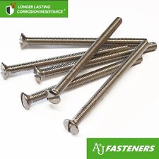 M3.5 ELECTRICAL SCREWS LONG LIGHT SWITCH PLATE PLUG SOCKET 25 35 40 50 75 MM