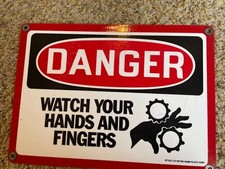 USED DANGER  SIGN Watch hands