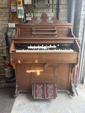 Chicago Cottage Organ Solid Wood Vintage