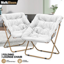 White Set of 2 Folding Saucer