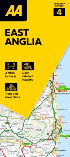 Road map east anglia sheet - road,