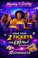 4 x Cineworld Cinema Ticket