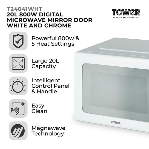 Tower digital 800w microwave - tower,