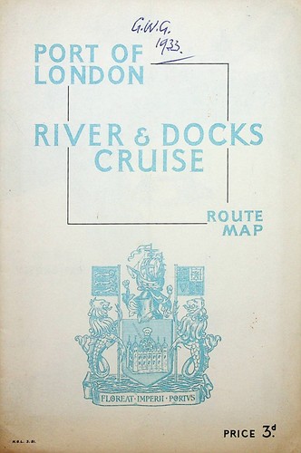Vintage 1963 map london thames - map,
