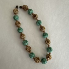  1920s ART DECO Green Cream