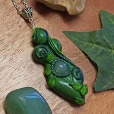 Gaia Pendant, Earth Mother Goddess Necklace for Pagan Wiccan Witch or Druid