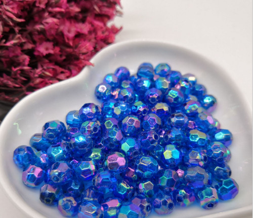 4mm 8mm rainbow acrylic - -,
