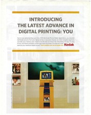 2005 Kodak Camera Digital Printing Picture Maker Kiosk Retro Print Ad/Poster