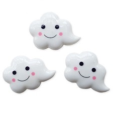 3pcs Kawaii Smiley Clouds