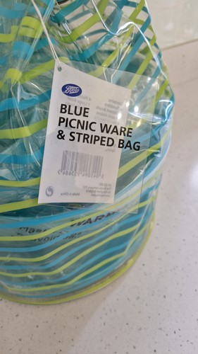Boots blue picnic ware - blue,