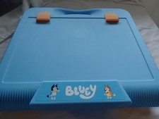 Bluey Folding Craft Case kids Chalk Board And Artists Leaning Easel bluey 