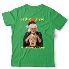 Funny Home Alone T Shirt Unisex Adult Christmas Humour Uncle Jimmy Office Party