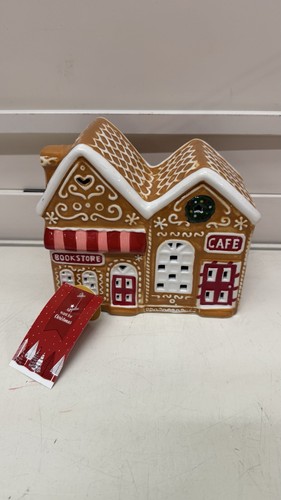 Led gingerbread cafe bookstore - gingerbread,
