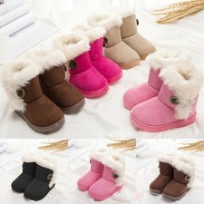 Fur Lined Boots Flat Snow