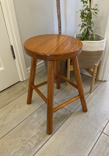 Vintage four legged pine stool