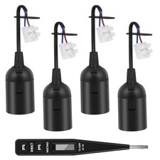 4 Pack E27 Socket with Cable