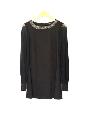 Jarlo black shift - dress, with