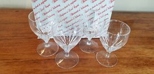 4 Nachtmann Bavarian Crystal C1996 Yvonne Glass 13 & 12.5cm Wine / Water Glasses