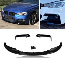 1 Set Front Bumper Splitter Lip Side Spoiler Cover For BMW F30 2012-2018 M Sport