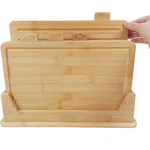 Bamboo index chopping board - index,