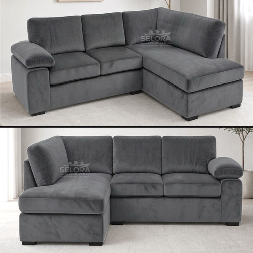 Amalfi grey plush fabric - grey,
