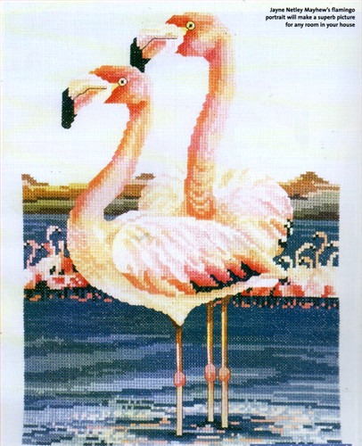 Cross stitch chart pink - cross,