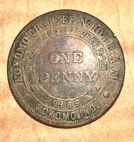 Antique 1889 masonic mark - masonic,