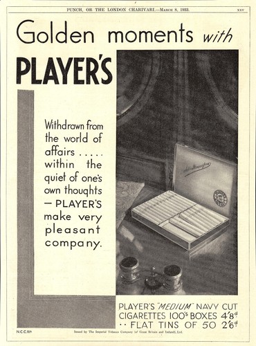 1933 advert players - advert, navy