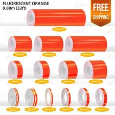 BRIGHT ORANGE PIN STRIPE Car Model Streamline Adhesive TAPE Decal Vinyl Sticker