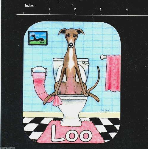 Greyhound dog art painting - greyhound,
