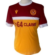 MOTHERWELL FC Macron Home Football Shirt 2024-2025 NEW Men's Sizes Jersey BNIB
