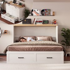 Queen Murphy Bed with Charging
