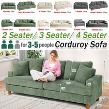 2/3/4 Seater Corduroy Sofa