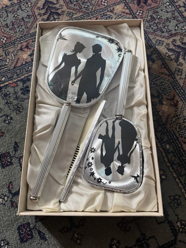 Vintage vanity brush - vanity, mirror