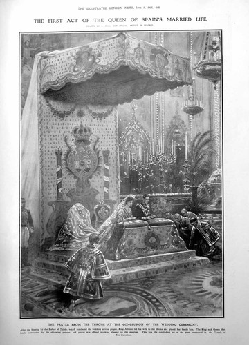 Antique print prayer from - print,