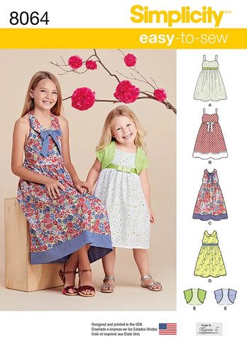 Simplicity 8064 dress bolero - 8064,