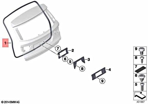 Bmw f25 trunk - x3, lid