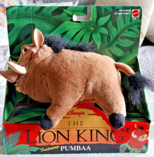MATTEL 1994 DISNEY THE LION KING PUMBAA WARTHOG SOFT TOY