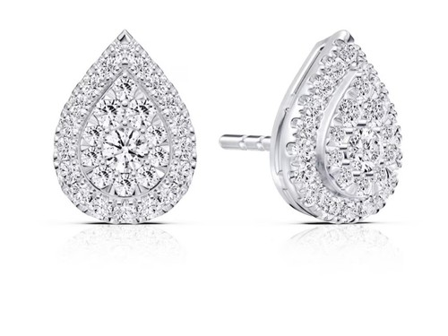 Platinum 50ct diamond - diamond, pear