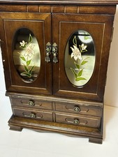 Wooden Jewelry Armoire with