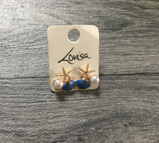 ladies starfish/shells ear rings new