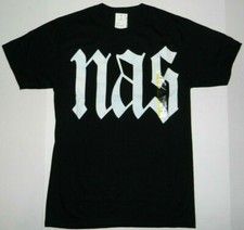 Nas Rapper Logo Black T Shirt