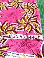 Pink Anna Hollandaise Veritable Dutch Wax 100% Cotton 500 X 105cm